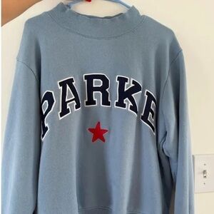 Parke Sweatshirt- Blue with Red Star